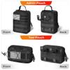 SURDOCA Tactical Backseat Car Organizer with 5 Detachable MOLLE Pouches and Crossbody Bags, 1000D Oxford Hanging Storage Panel for Car Truck SUV, Modular EDC Gear Holder with Hook-and-Loop Patches view 4