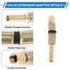 A ABSOPRO 1set 45 Degree Copper Tire Valve Extension with Flexible Plastic 75mm Tire Valve Stem Extension for Car Motorcycle RV Truck Bike view 3