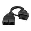 DUSCOKE OBD1 Scanner Connector, OBD1 12Pin Male to OBD2 16Pin Female Socket Convert Cable Adapter, Car Code Diagnostic Extension Tool Compatible with OBD II Diagnostic Interface (1PC) view 1