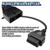 DUSCOKE OBD1 Scanner Connector, OBD1 12Pin Male to OBD2 16Pin Female Socket Convert Cable Adapter, Car Code Diagnostic Extension Tool Compatible with OBD II Diagnostic Interface (1PC) view 4