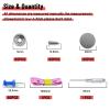 65 Set Automotive Car Roof Headliner Repair Button Pins Kit - 262 Pcs Universal Auto Roof Snap Rivets Retainers with Installation Tool for Car Roof Fixed, Fits All Cars (Grey Grid) view 2