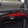 Red Real Carbon Fiber Car Dashboard Co-Pilot Panel Handle Cover Sticker Anti-Scratches Trim Compatible with Ford Escape Ford Escape 2013-2016 2014 2015 SE SEL Titanium view 4