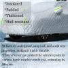 Hail Protector Car Cover Compatible with Maserati Quattroporte 2004-2007,Full Exterior Cover Custom Thickened Car Covers Waterproof for SUV,MPV and Sedan view 3