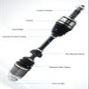 TAUTOY 66-4250 66-4251 Pair (2) Front CV Axle Shaft Assembly 2.4L view 4