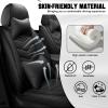 ZWCS Car Seat Cover for Lexus UX 300h 2025,Seat Cover Full Set,Non-Slip Waterproof seat Cover,Wear-Resistant Nappa Leather car seat Covers.(Luxury 5 Seats/Pure Black) view 2