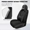 ZWCS Car Seat Cover for Lexus UX 300h 2025,Seat Cover Full Set,Non-Slip Waterproof seat Cover,Wear-Resistant Nappa Leather car seat Covers.(Luxury 5 Seats/Pure Black) view 4