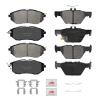ACB ZONE Front and Rear Disc Brake Pads Set Ceramic w/Hardware Replacement for Subaru Legacy 2015/ Legacy 2016-2019 3.6L/ Outback 2015-2019/ Wrx 2016 2017 2018 2019 2020 2021 With Eyesight Package view 1