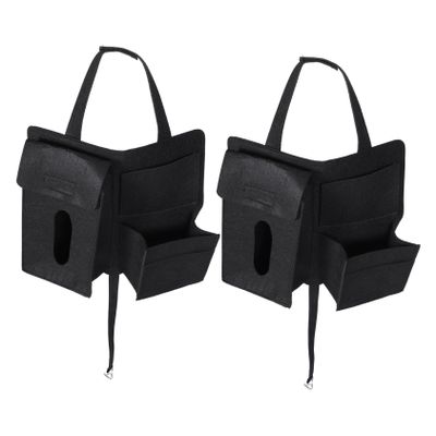 2pcs Backseat Car Organizer Hanging Storage Bag for Tissues