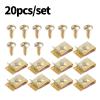 U-Shaped Car Self Tapping Screw Washer Nut Engine Cover Fasteners Auto Parts Suitable for M5(1set 20pcs) view 2