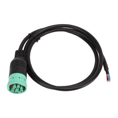 ZJchao Green 9Pin J1939 to 10Pin Cable for Pt30, 9Pin T 16Pin Adapter Cable Type 2 J1939 9 Pin Female Extension Connector to Open Plug Diagnostic Professional Auto Diagnostic