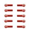 10PCS M4 4mm Thread 25mm Length Link Rod End Ball Head Holder Tie Rod End 3mm Hole Aluminum for RC Hobby Model Car Hop-Up Parts(Red) view 3
