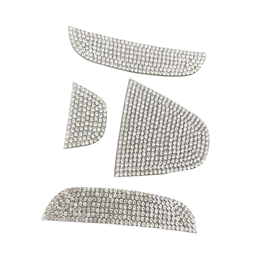 NIUHURU Crystal Car Rear Trunk Logo Emblem Sticker Compatible with Honda Bling Accessories Rhinestone Car Decal (for Jazz 2014-2019 Pure Fuel Version)