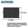 2PCS Car Window Windshield Sunshade, Magnetic Double Layer Side Window Sun Shade Auto Privacy Curtain for Baby Protection, Car Camping Accessories for Blocking UV Rays and Heat (Rear) view 2