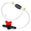 OUNONA 1set Manual Fuel Transfer Siphon Pump Plastic and Stainless Steel Easy to Use Liquid Transfer for Water Oil and More Includes Check Valve and Hose view 1