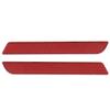 NDNCZDHC Pair of Saddlebag Reflector Latch Cover Safety Warning Small Size Fit for Touring FLT FLHT FLHRC (Red) view 1