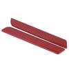 NDNCZDHC Pair of Saddlebag Reflector Latch Cover Safety Warning Small Size Fit for Touring FLT FLHT FLHRC (Red) view 2