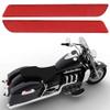 NDNCZDHC Pair of Saddlebag Reflector Latch Cover Safety Warning Small Size Fit for Touring FLT FLHT FLHRC (Red) view 4