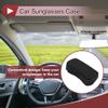 A ABSOPRO Car Sunglasses Case Magnetic Universal Car Visor Eyeglasses Holder Storage Box Plastic Black 16x7.5cm 1 Pcs view 2