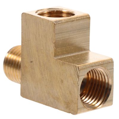 M10 Copper Tee Fitting Connector for Oil Air Line Connections