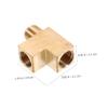M10 Copper Tee Fitting Connector for Oil Air Line Connections view 4