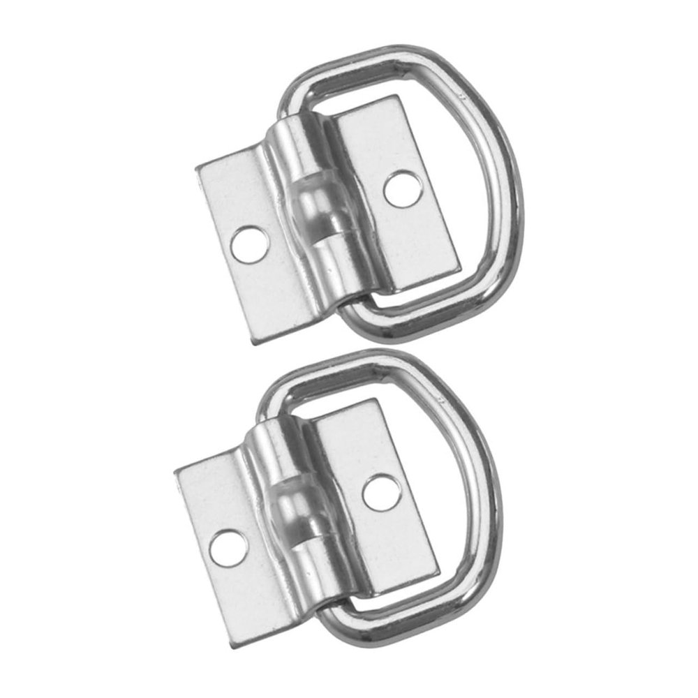 PRETYZOOM 2pcs Heavy Duty Car Tie Down Anchors Trailer Lashing Rings for Truck Bed Adjustable D-Ring Hooks for Cargo Securement and Trailer Accessories