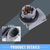 Edinstry Rear Bumper License Plate Light Bulb Socket for Toyota Tundra 2000-2008, Corolla, Prius, Tacoma OE# 90075-60005 (Set of 2) view 4