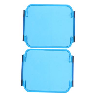 FELTECHELECTR 2pcs Square Car Light Covers Protective Led Cube Covers Lamp for Vehicles