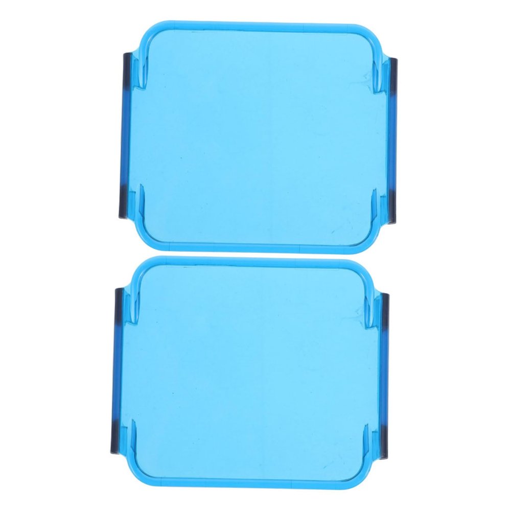FELTECHELECTR 2pcs Square Car Light Covers Protective Led Cube Covers Lamp for Vehicles