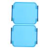 FELTECHELECTR 2pcs Square Car Light Covers Protective Led Cube Covers Lamp for Vehicles view 1