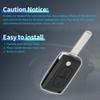 Karlass 2 Button Key Shell Case for Citroen C3 Picasso 2008-2015 Keyless Entry Remote Key Fob Replacement Case view 4