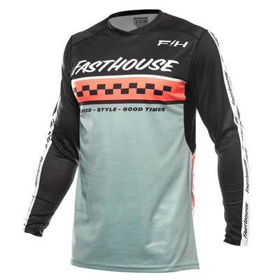FASTHOUSE Elrod Formula Jersey (Oceanic Mint/Hyper Coral, XX-Large)