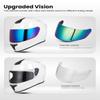 AUBOA Full Face Motorcycle Helmets for Adults Men and Women DOT Street Bike Racing Helmet with Extra Clear Visor Model MD-813C (White, S) view 2