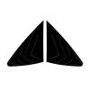 Car Rear Window Side Vent Shutter Compatible with Mercedes Benz GLC Coupe C254 GLC300 GLC400 2024 2025 Louver Cover Sticker Body Kits Tuning(Glossy Black) view 1