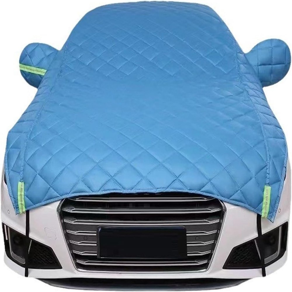 Hail Blankets for Car for Chevy Silverado 1500 Crew Cab 6.6 ft., Padded Car Covers for Hail, Car Covers for Automobiles All Weather Waterproof, Elastic Hem, Custom Fit Car Cover