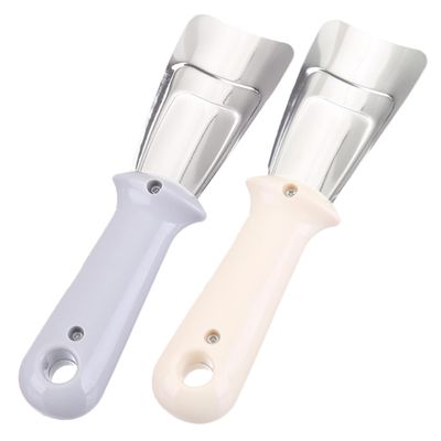Levemolo 2pcs Stainless Steel Ice Scraper Multifunctional Deicing Shovel for Refrigerator Kitchen Use Durable Frost Removal Tool Lightweight Easy to Store