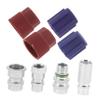 GRIRIW 4pcs Conversion Adapter Kit Pressure Fittings for Car Air Conditioner Retrofit Leak-Resistant Connectors SAE Thread view 1