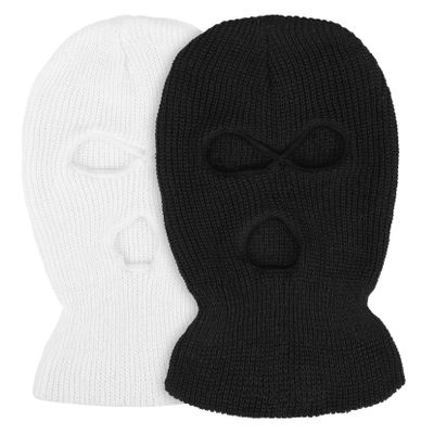 PartyKindom 2pcs Full Coverage Ski Masks for Adults Windproof Warm Hooded Masks for Outdoor Sports Comfortable Knitting Face Cover for Skiing Snowboarding and Riding Multi