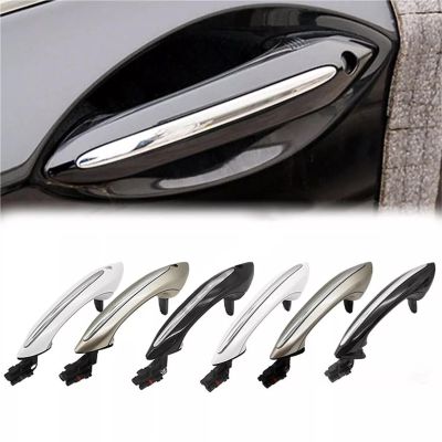 BSHHJIL Upsped Comfort Access Exterior Door Handle for BMW F01 F02 F06 F10 F11 F18 51217231934 (Left, Black, Rear)(White,Rear_Right)
