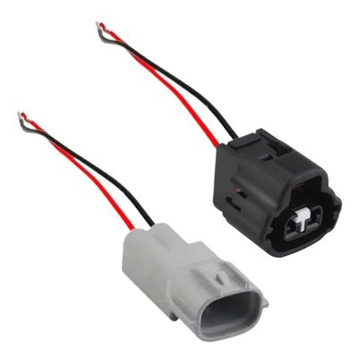 FTOMIKA Cars Connectors 1/5/10/20 Sets 2 Pin 90980-11168 Auto Wire Harness Plug 7283-7526-30 for Connector 1JZ 2JZ 1UZ 3UZ(2p Male Female A,1 Set)