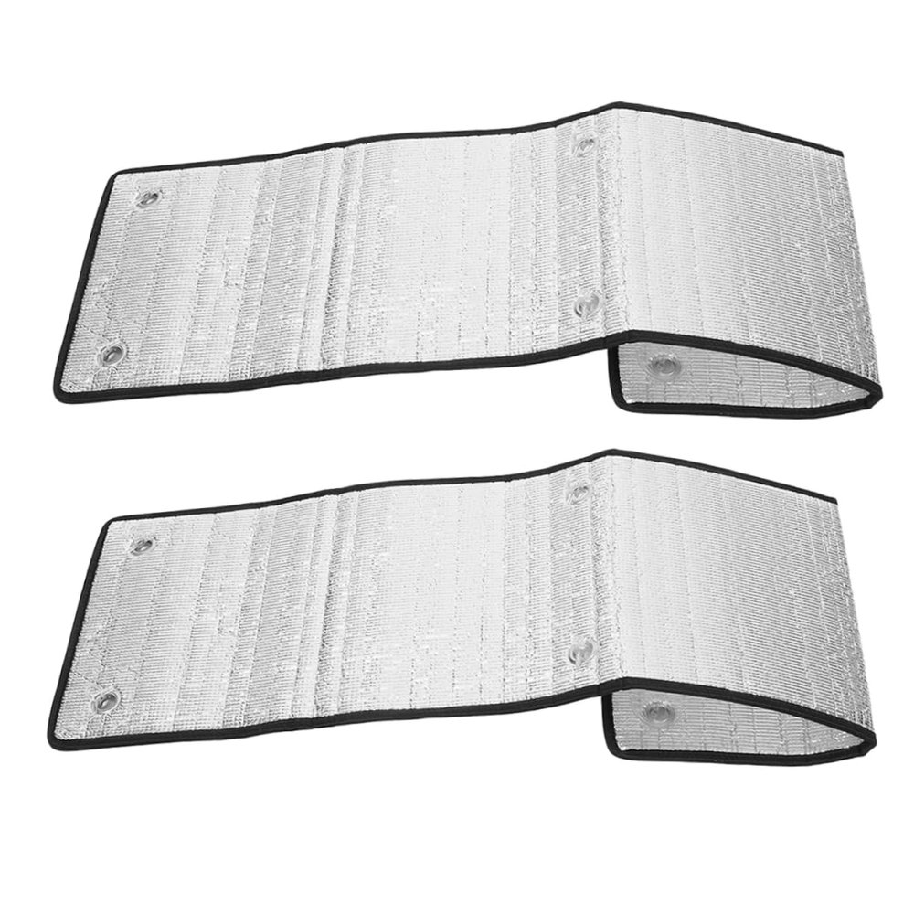 BIUDECO 2pcs Reflective Blackout Window Film for Privacy Thermal Insulation Double-Sided Aluminum Foil Window Tint for Cars and Rooftops Easy Installation and Heat