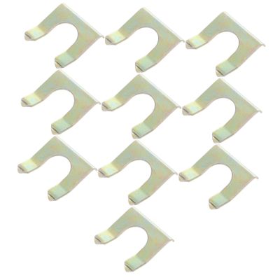 FELTECHELECTR 10pcs Brake Line Fixing Clamp Iron Brake Holder Clips for Cable U-clip for Fuel Line