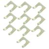 FELTECHELECTR 10pcs Brake Line Fixing Clamp Iron Brake Holder Clips for Cable U-clip for Fuel Line view 1