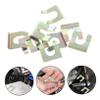 FELTECHELECTR 10pcs Brake Line Fixing Clamp Iron Brake Holder Clips for Cable U-clip for Fuel Line view 3