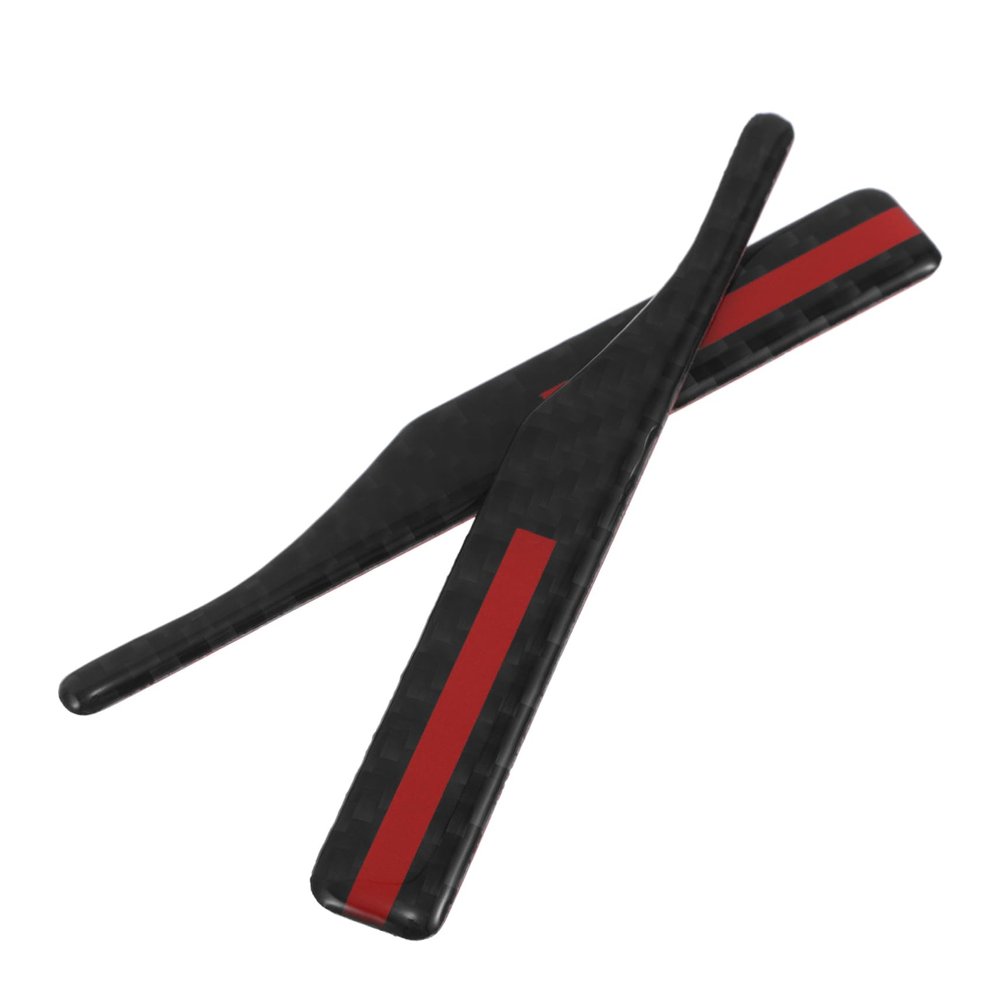 SEWOART 2pcs Carbon Fiber Rearview Mirror Scratch Resistant Collision Strips Fit Bumper Protector for Cars Quick Installation Stylish Design Protection Against Scratches