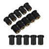 10Pcs Universal Motorcycle Windshield Screw Kit - M4 M5 M6 Rubber Well Nuts & Bolts Fastener Set for Windscreen Installation - Anti-Vibration Waterproof Fit Most Bikes(M5 10PCS) view 3