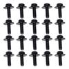 DUSCOKE 20PCS M6-1.0 x 24mm Hex Head SEMS Bolts - Automotive Body Bolts Screws Fastener Kit for Car Bumpers Fenders Splash Shield Under Cover Hood, M6-1.0 Bolt with 17.8mm Washer (20PCS) view 1