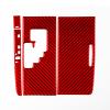 Genuine Carbon Fiber Cover Trim Car Interior Trim Compatible with Toyota Camry 2007-2011 Accessories Red (Red 19) view 2
