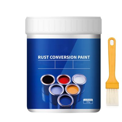 TTCHANG Weatherproof Rust Converter Paint for Metal, Rust Conversion Paint for Metal, Multifunctional Water-Based Metallic Agent, 4-in-1 Rust Conversion Paint Rust Remover, for Various Metals,Blue