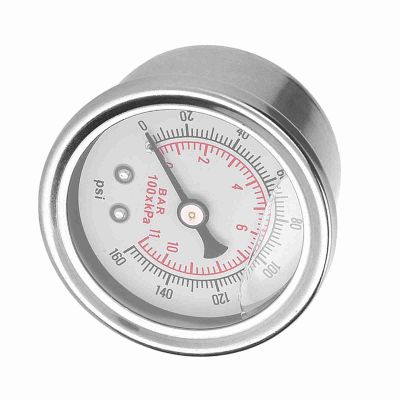 Fuel Pressure Gauge 0-160 PSI/Car Fuel Pressure Regulator Gauge Liquid Fill FuelOil Meter The Dial The Pointer Fuel Carburetor Provide Adjusting Material Performance Life.
