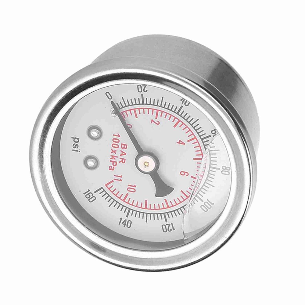 Fuel Pressure Gauge 0-160 PSI/Car Fuel Pressure Regulator Gauge Liquid Fill FuelOil Meter The Dial The Pointer Fuel Carburetor Provide Adjusting Material Performance Life.